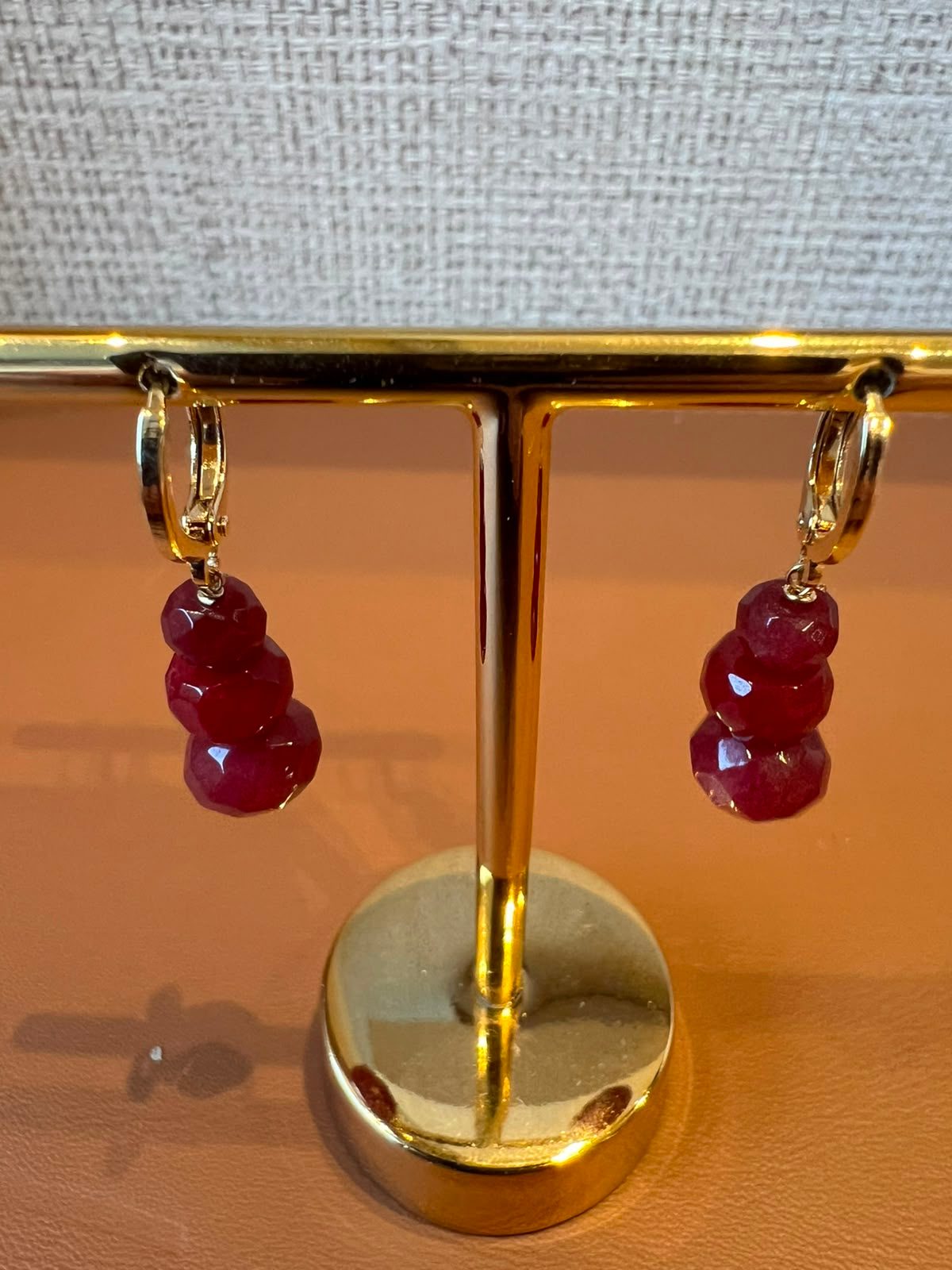 Conjunto Jade Rubi banhado em Ouro 18k — imagem 3